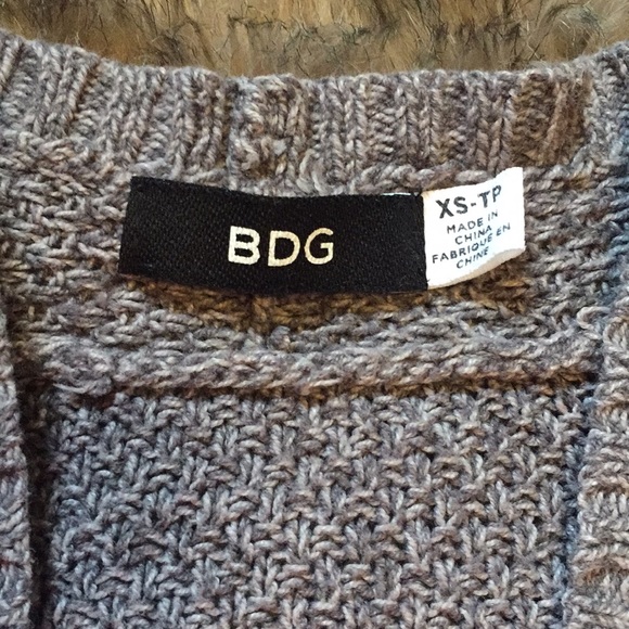 BDG Grey Knit Cardigan - Picture 3 of 3